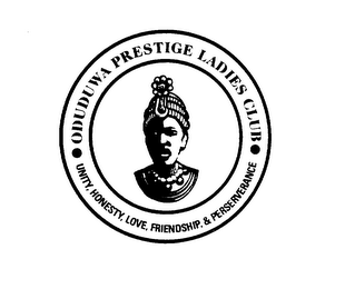 ODUDUWA PRESTIGE LADIES CLUB UNITY, HONESTY, LOVE, FRIENDSHIP, & PERSERVERANCE logo