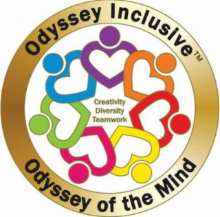ODYSSEY INCLUSIVE CREATIVITY DIVERSITY TEAMWORK ODYSSEY OF THE MIND logo