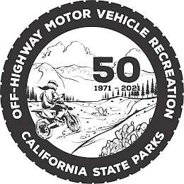 OFF-HIGHWAY MOTOR VEHICLE RECREATION CALIFORNIA STATE PARKS 50 1971-2021 logo
