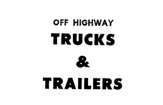 OFF HIGHWAY TRUCKS TRAILERS logo