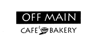 OFF MAIN CAFE BAKERY logo