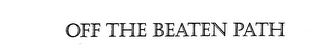 OFF THE BEATEN PATH logo