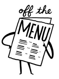 OFF THE MENU logo