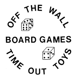 OFF THE WALL TIME OUT TOYS BOARD GAMES logo