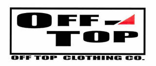 OFF TOP OFF TOP CLOTHING CO. logo