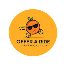 OFFER A RIDE JUST SWEET, NO SOUR logo
