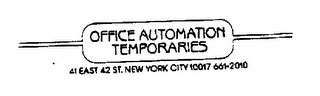 OFFICE AUTOMATION TEMPORARIES logo