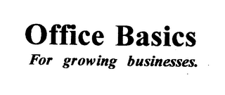 OFFICE BASICS FOR GROWING BUSINESSES. logo