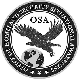 OFFICE OF HOMELAND SECURITY SITUATIONAL AWARENESS OSA logo
