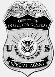 OFFICE OF INSPECTOR GENERAL US U.S. DEPARTMENT OF HOMELAND SECURITY SPECIAL AGENT logo