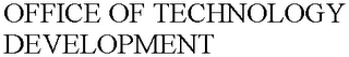 OFFICE OF TECHNOLOGY DEVELOPMENT logo
