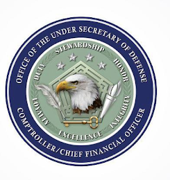OFFICE OF THE UNDER SECRETARY OF DEFENSE COMPTROLLER/CHIEF FINANCIAL OFFICER DUTY STEWARDSHIP HONOR LOYALTY EXCELLENCE INTEGRITY logo