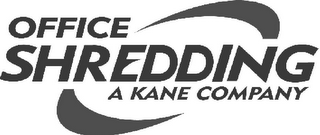OFFICE SHREDDING A KANE COMPANY logo