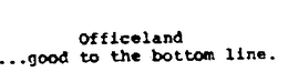 OFFICELAND...GOOD TO THE BOTTOM LINE. logo
