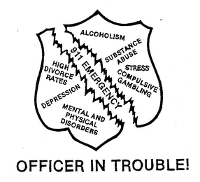 OFFICER IN TROUBLE 911 EMERGENCY logo