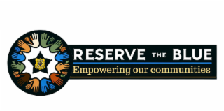 OFFICER TRUST POLICE RESERVE THE BLUE EMPOWERING OUR COMMUNITIES logo