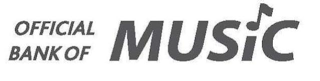 OFFICIAL BANK OF MUSIC logo
