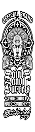 OFFICIAL BRAND SAINTS AND BARRELS L BENE CONTRO IL MALE COSTANTEMENTE ESTABLISHED 2009 logo