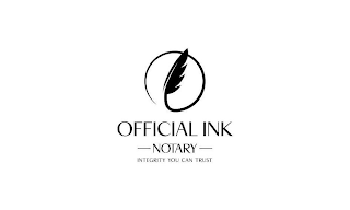 OFFICIAL INK NOTARY INTEGRITY YOU CAN TRUST logo