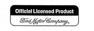OFFICIAL LICENSED PRODUCT FORD MOTOR COMPANY logo