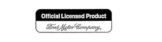 OFFICIAL LICENSED PRODUCT FORD MOTOR COMPANY logo