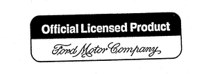 OFFICIAL LICENSED PRODUCT FORD MOTOR COMPANY logo