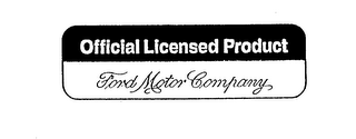 OFFICIAL LICENSED PRODUCT FORD MOTOR COMPANY logo