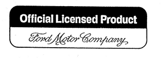 OFFICIAL LICENSED PRODUCT FORD MOTOR COMPANY logo
