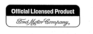 OFFICIAL LICENSED PRODUCT FORD MOTOR COMPANY logo