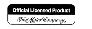 OFFICIAL LICENSED PRODUCT FORD MOTOR COMPANY logo