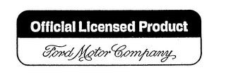 OFFICIAL LICENSED PRODUCT FORD MOTOR COMPANY logo