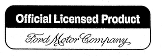 OFFICIAL LICENSED PRODUCT FORD MOTOR COMPANY logo