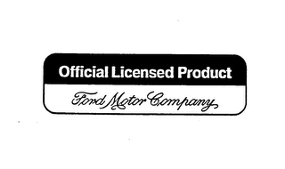 OFFICIAL LICENSED PRODUCT FORD MOTOR COMPANY logo