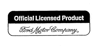 OFFICIAL LICENSED PRODUCT FORD MOTOR COMPANY logo