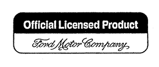 OFFICIAL LICENSED PRODUCT FORD MOTOR COMPANY logo