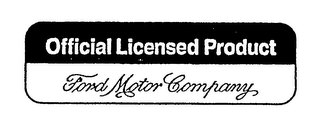 OFFICIAL LICENSED PRODUCT FORD MOTOR COMPANY logo