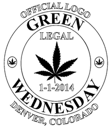 OFFICIAL LOGO GREEN WEDNESDAY DENVER, COLORADO LEGAL 1-1-2014 logo