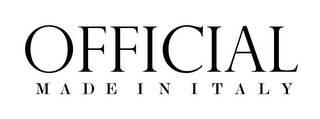 OFFICIAL MADE IN ITALY logo