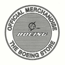 OFFICIAL MERCHANDISE THE BOEING STORE BOEING logo