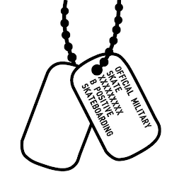 OFFICIAL MILITARY SKATE XXXXXXXXX B POSITIVE SKATEBOARDING logo