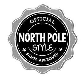 OFFICIAL NORTH POLE STYLE SANTA APPROVED logo