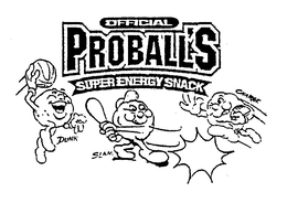 OFFICIAL PROBALL'S SUPER ENERGY SNACK DUNK SLAM CHARGE logo