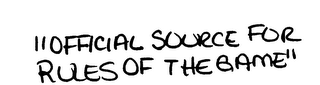 "OFFICIAL SOURCE FOR RULES OF THE GAME" logo
