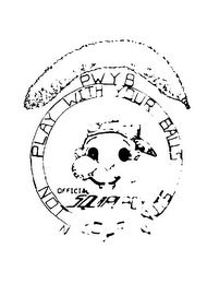OFFICIAL SQUIRLBOY PLAY WITH YOUR BALLS NOT YOUR NUTS logo