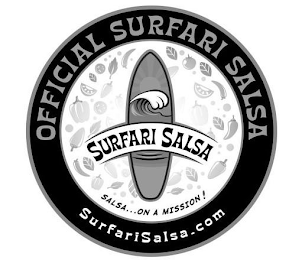 OFFICIAL SURFARI SALSA SURFARI SALSA SALSA...ON A MISSION! SURFARISALSA.COM logo
