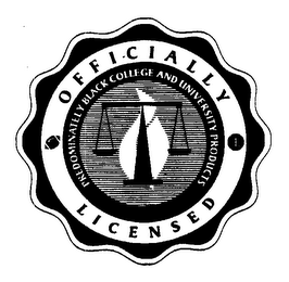 OFFICIALLY LICENSED PREDOMINATELY BLACK COLLEGE AND UNIVERSITY PRODUCTS logo