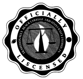 OFFICIALLY LISCENSED TRADITIONALLY BLACK COLLEGE AND UNIVERSITY PRODUCTS logo