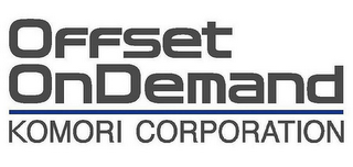 OFFSET ONDEMAND KOMORI CORPORATION logo