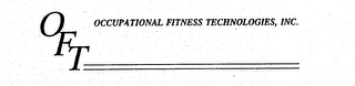 OFT OCCUPATIONAL FITNESS TECHNOLOGIES, INC. logo