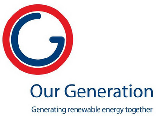 OG OUR GENERATION GENERATING RENEWABLE ENERGY TOGETHER logo